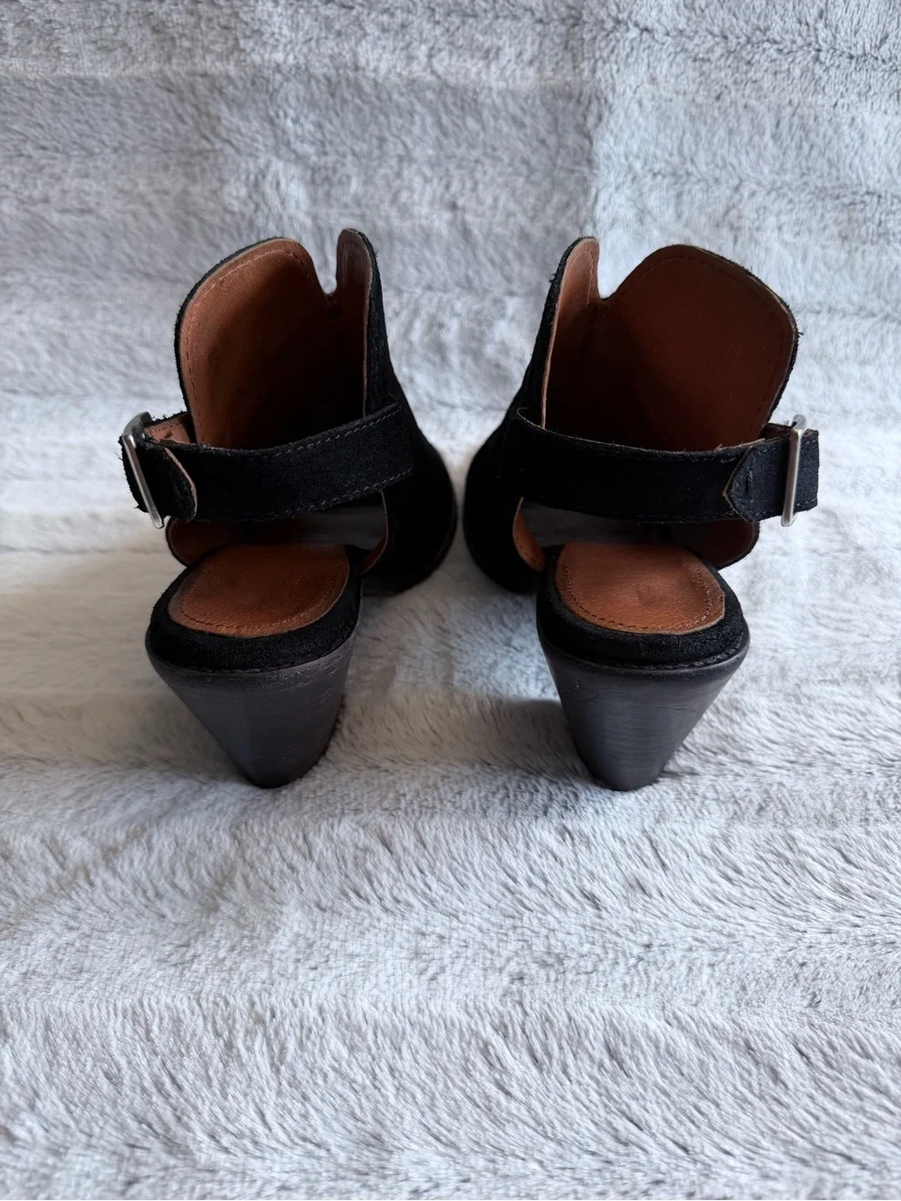 FRYE Courtney sling block heel sandal/ boot